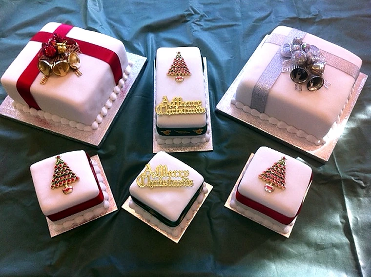 Selection of seasonal celebration cakes from Heils Bakery